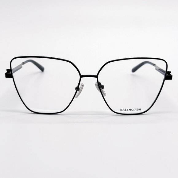 NEW BALENCIAGA EYEGLASSES BB0170O 003 CAT EYE BLACK WOMEN EYEWEAR BALENCIAGA - Picture 3 of 10